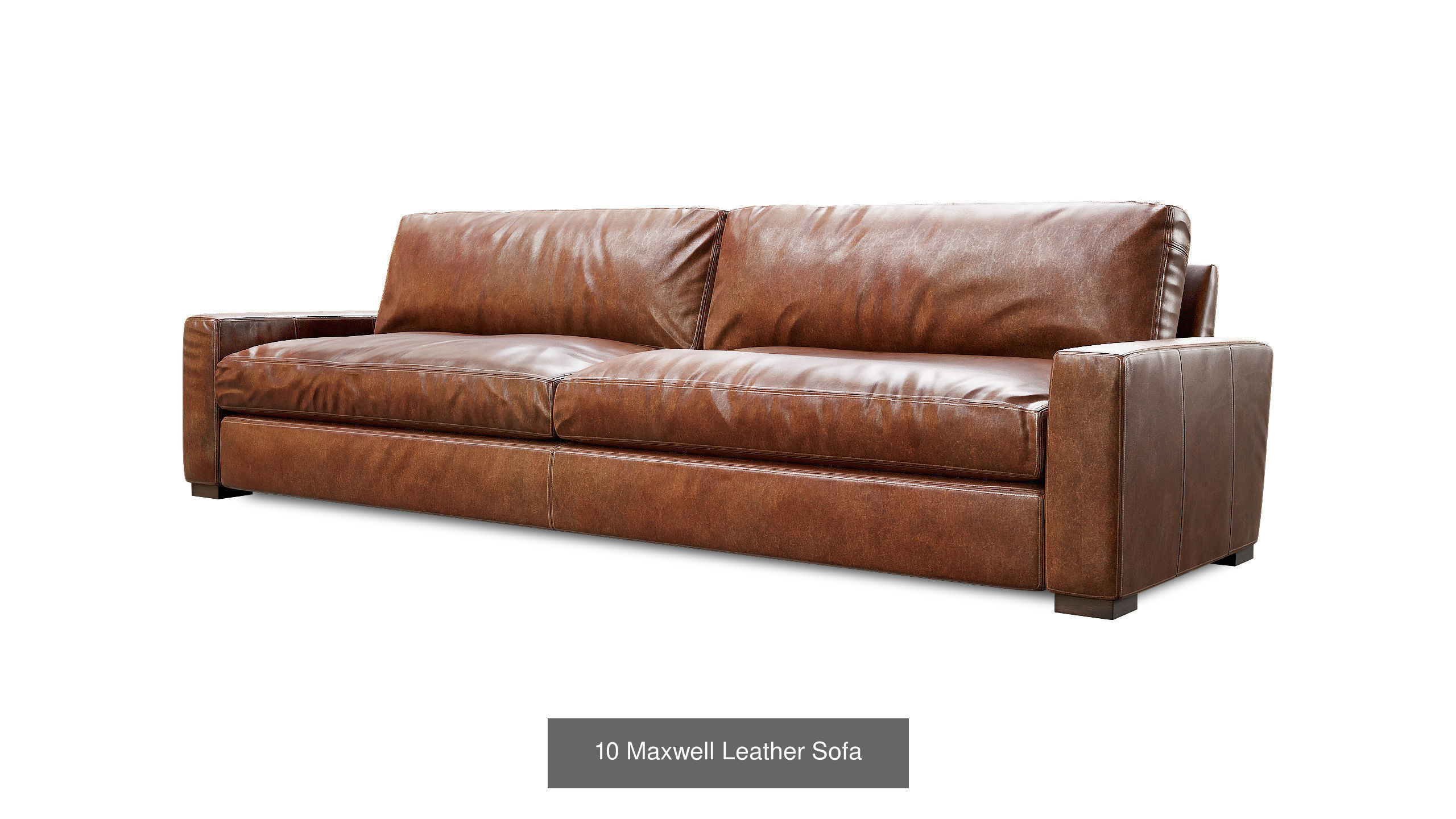 Maxwell Leather Chaise 3D Model Collection_12