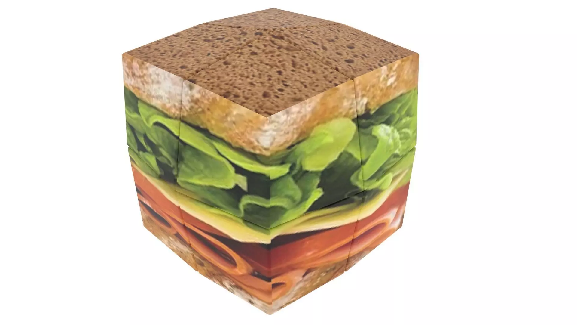 Sandwich Feliks Pillow Cube 3D model_0