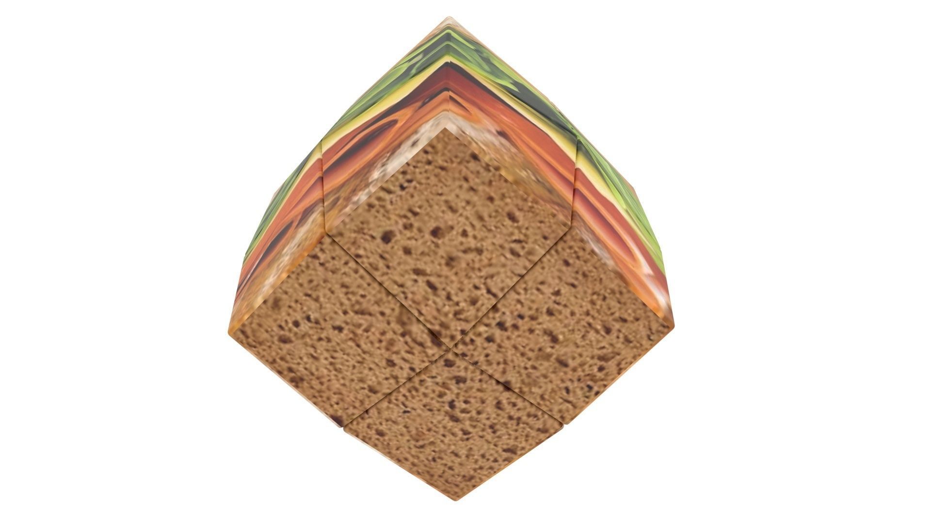 Sandwich Feliks Pillow Cube 3D model_4