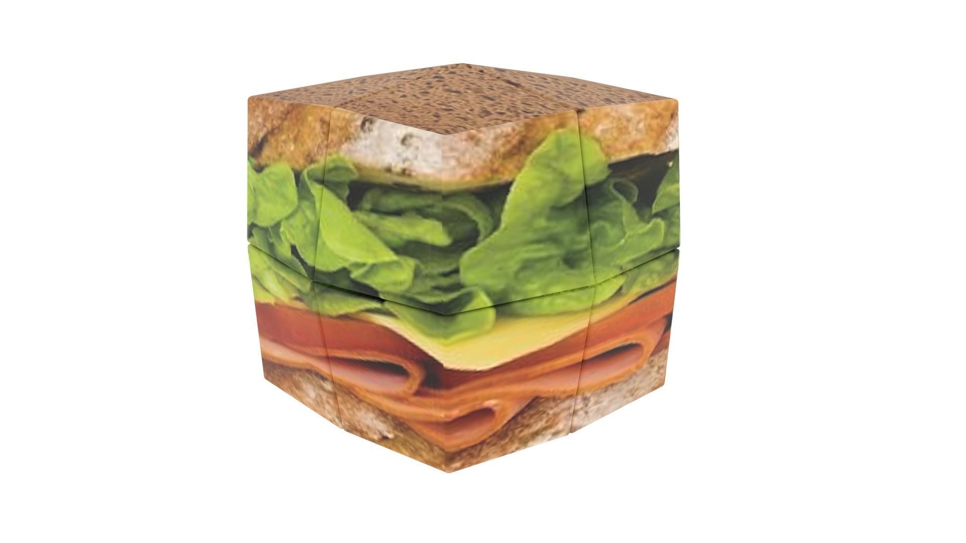 Sandwich Feliks Pillow Cube 3D model_2