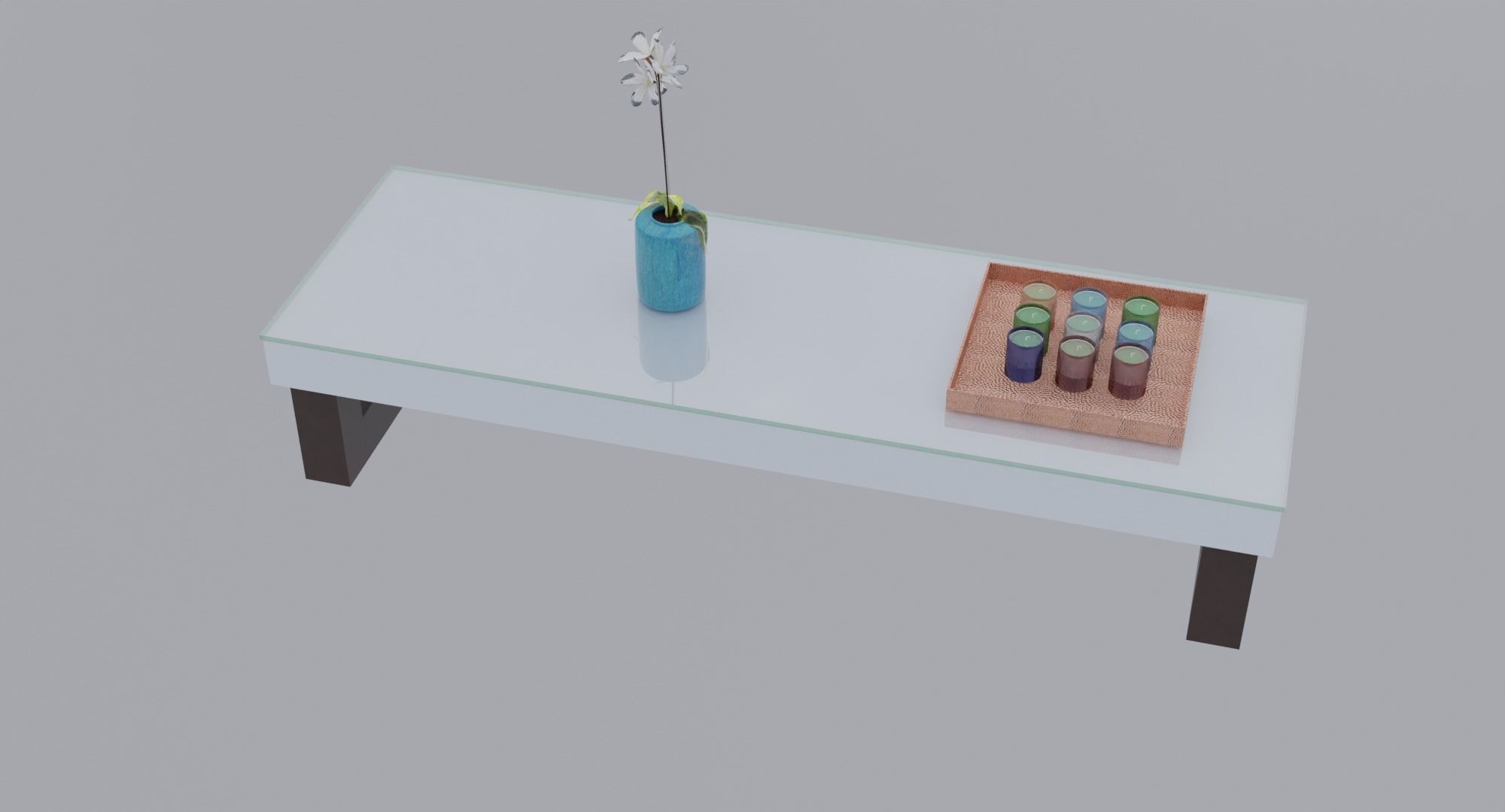 Livingroom Sofa Table Low-poly 3D model_6