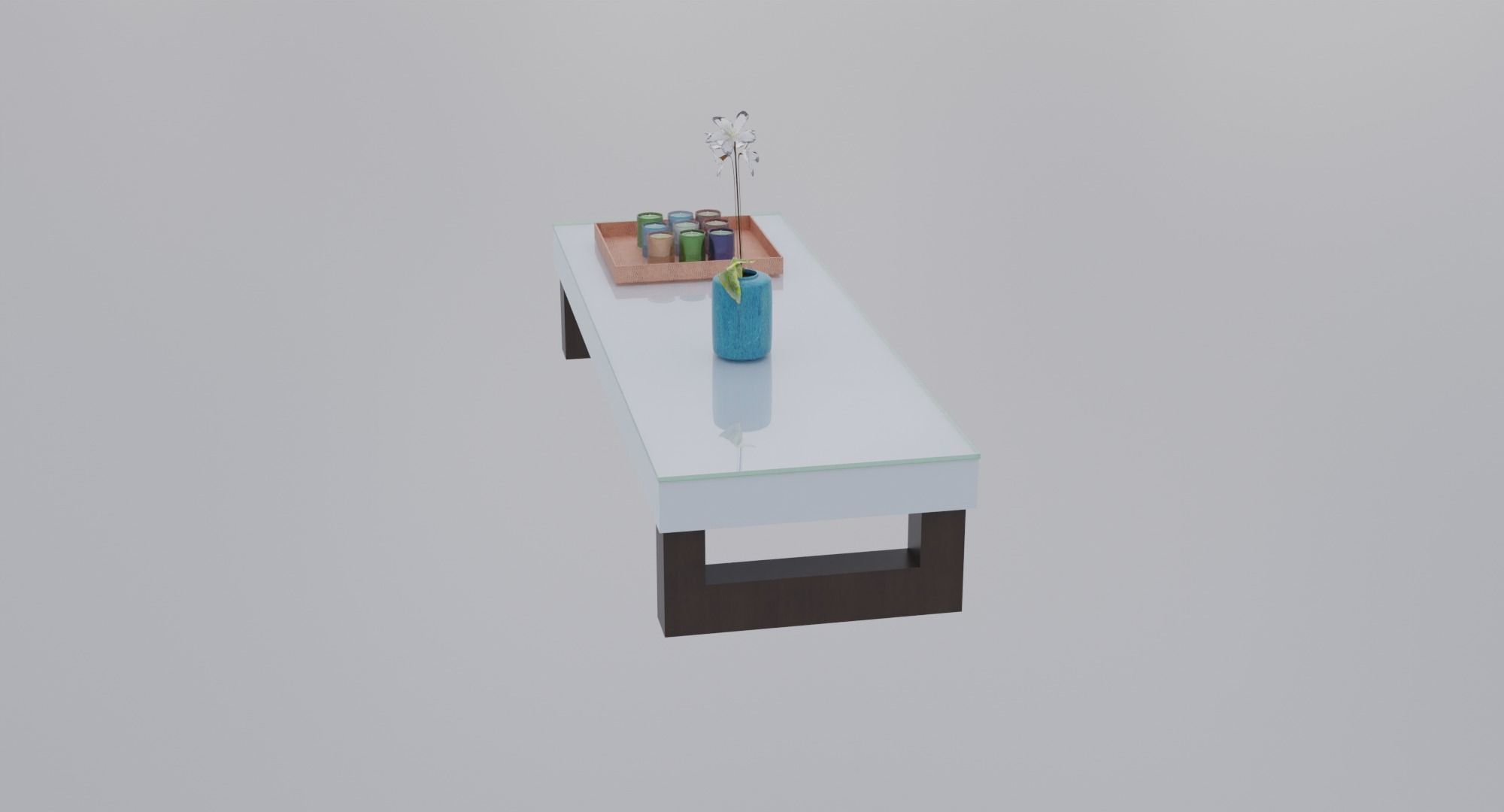 Livingroom Sofa Table Low-poly 3D model_3