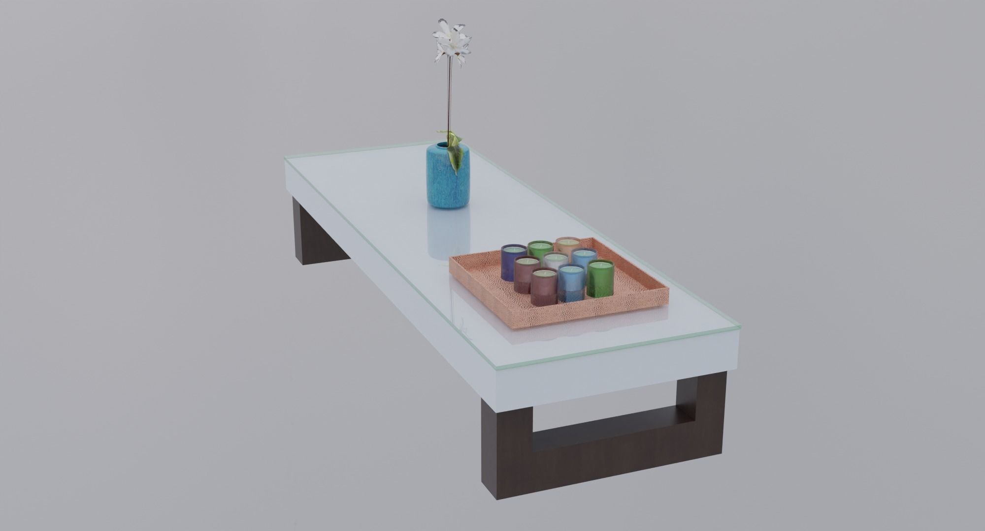 Livingroom Sofa Table Low-poly 3D model_7