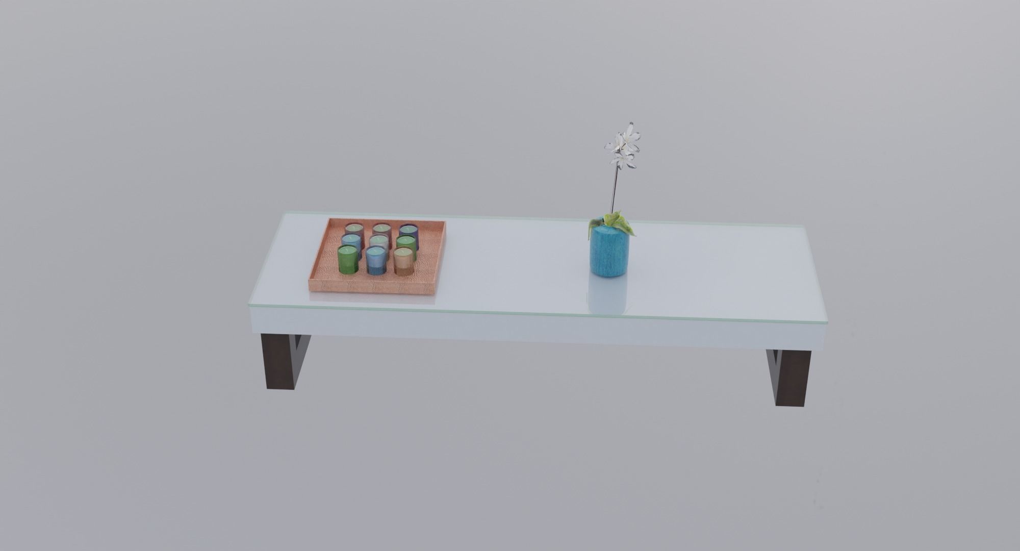 Livingroom Sofa Table Low-poly 3D model_1