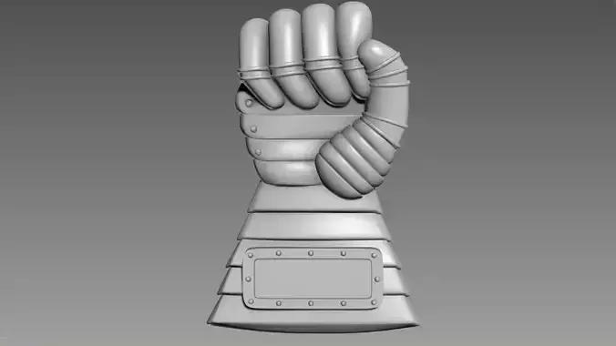 Iron hand Bas-Relief