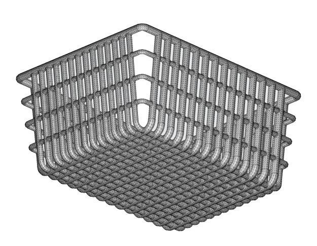 Vegetable Plastic Basket 3D model_5