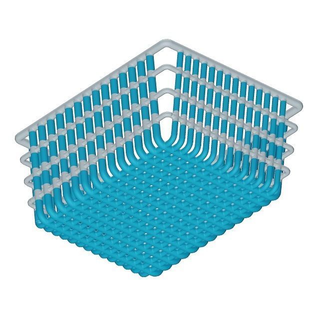 Vegetable Plastic Basket 3D model_2