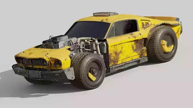 CYBERPUNK MUSTANG 3d model 