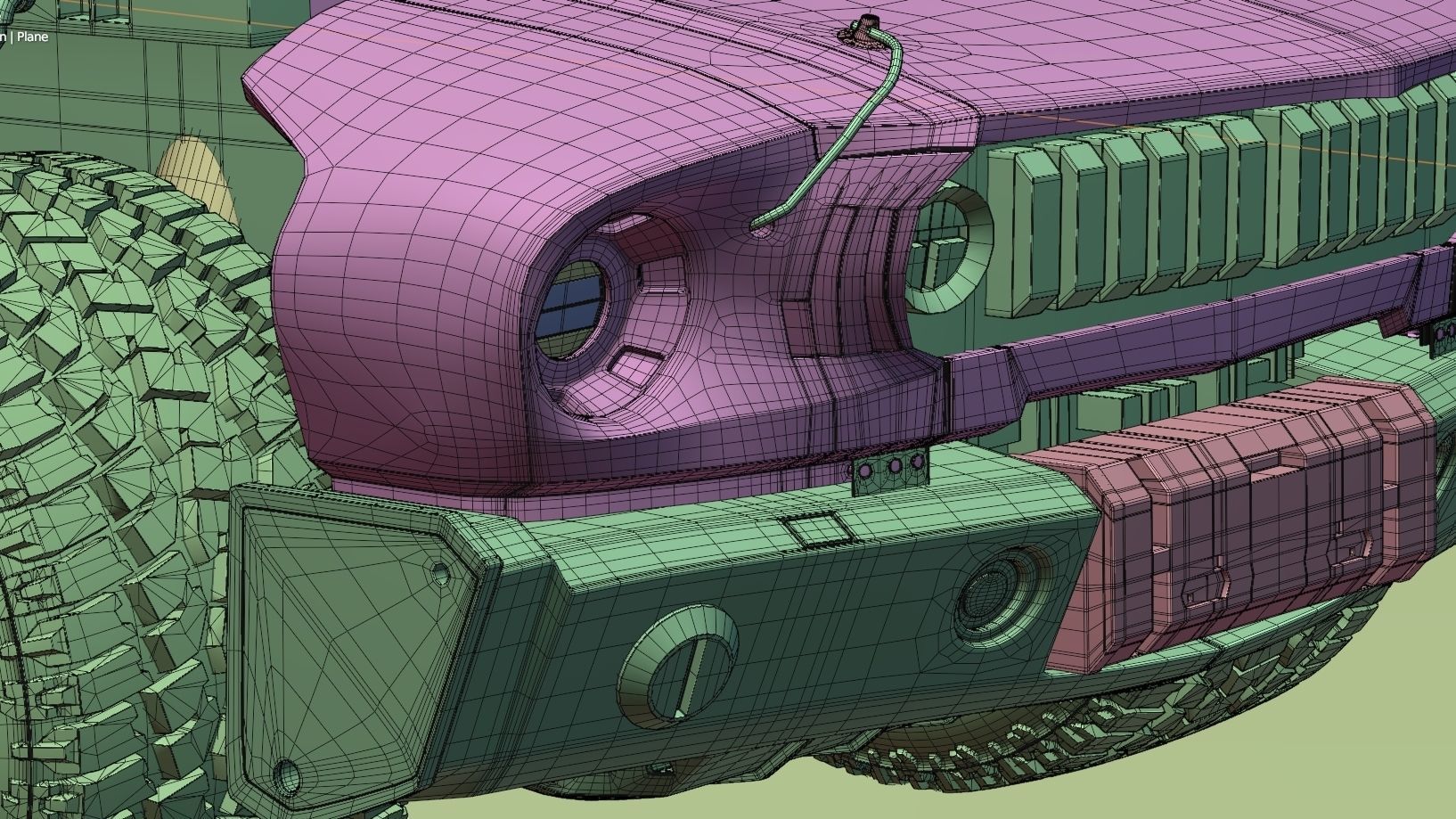 CYBERPUNK MUSTANG 3d model Low-poly 3D model_47