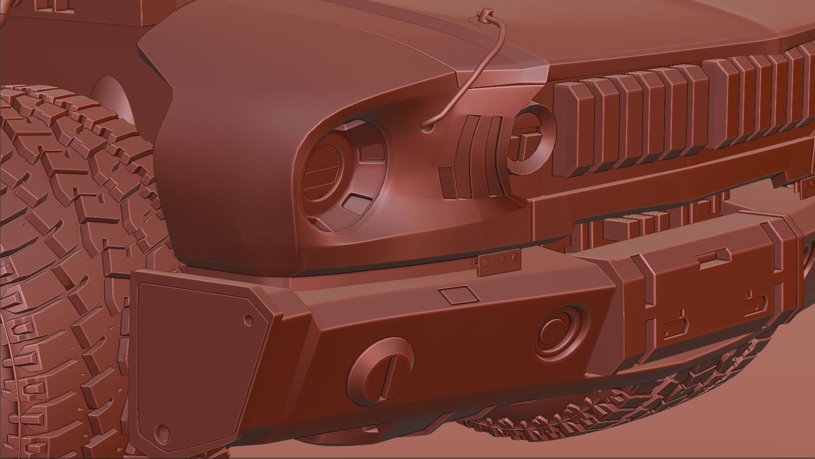 CYBERPUNK MUSTANG 3d model Low-poly 3D model_45