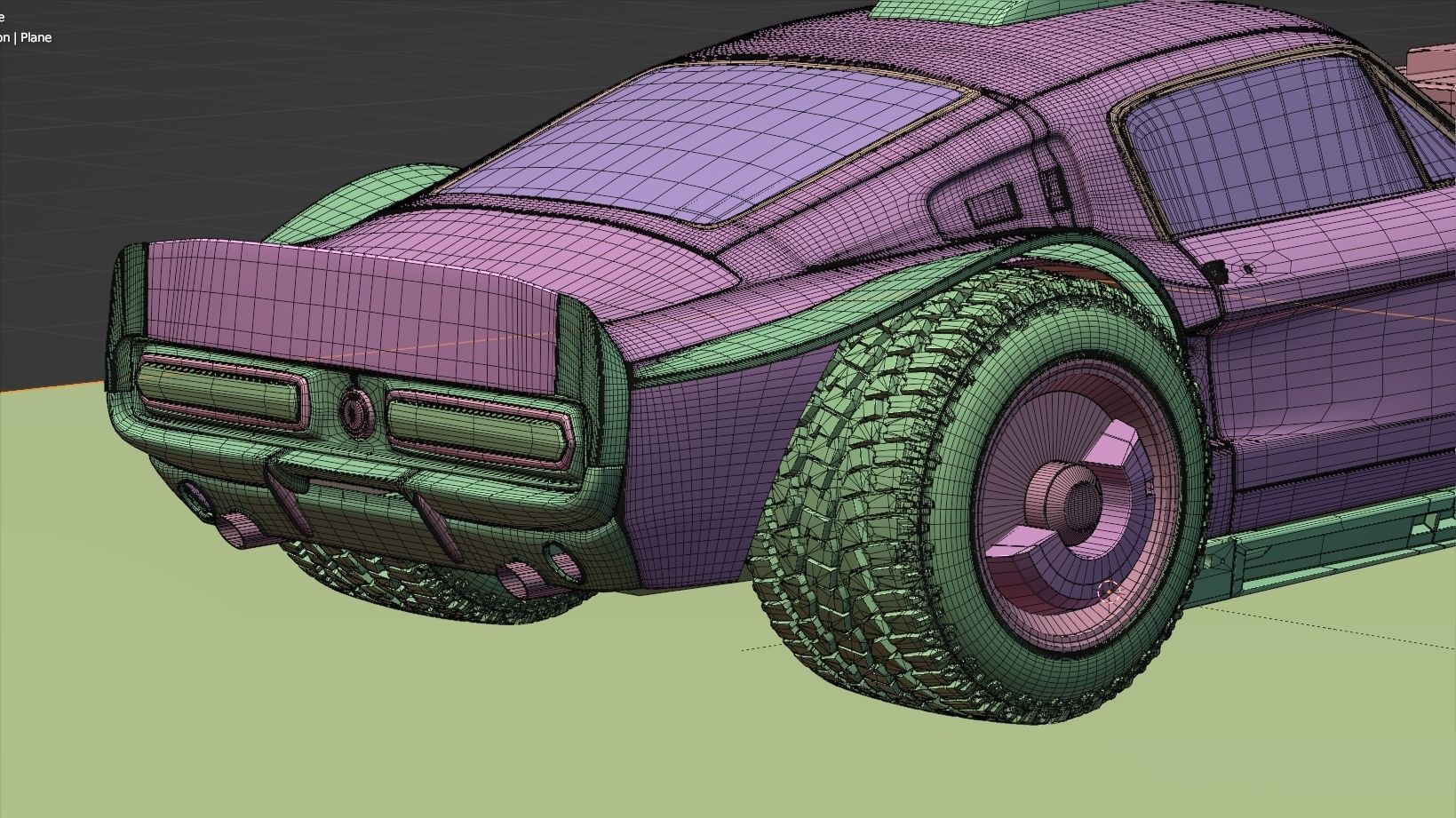 CYBERPUNK MUSTANG 3d model Low-poly 3D model_32