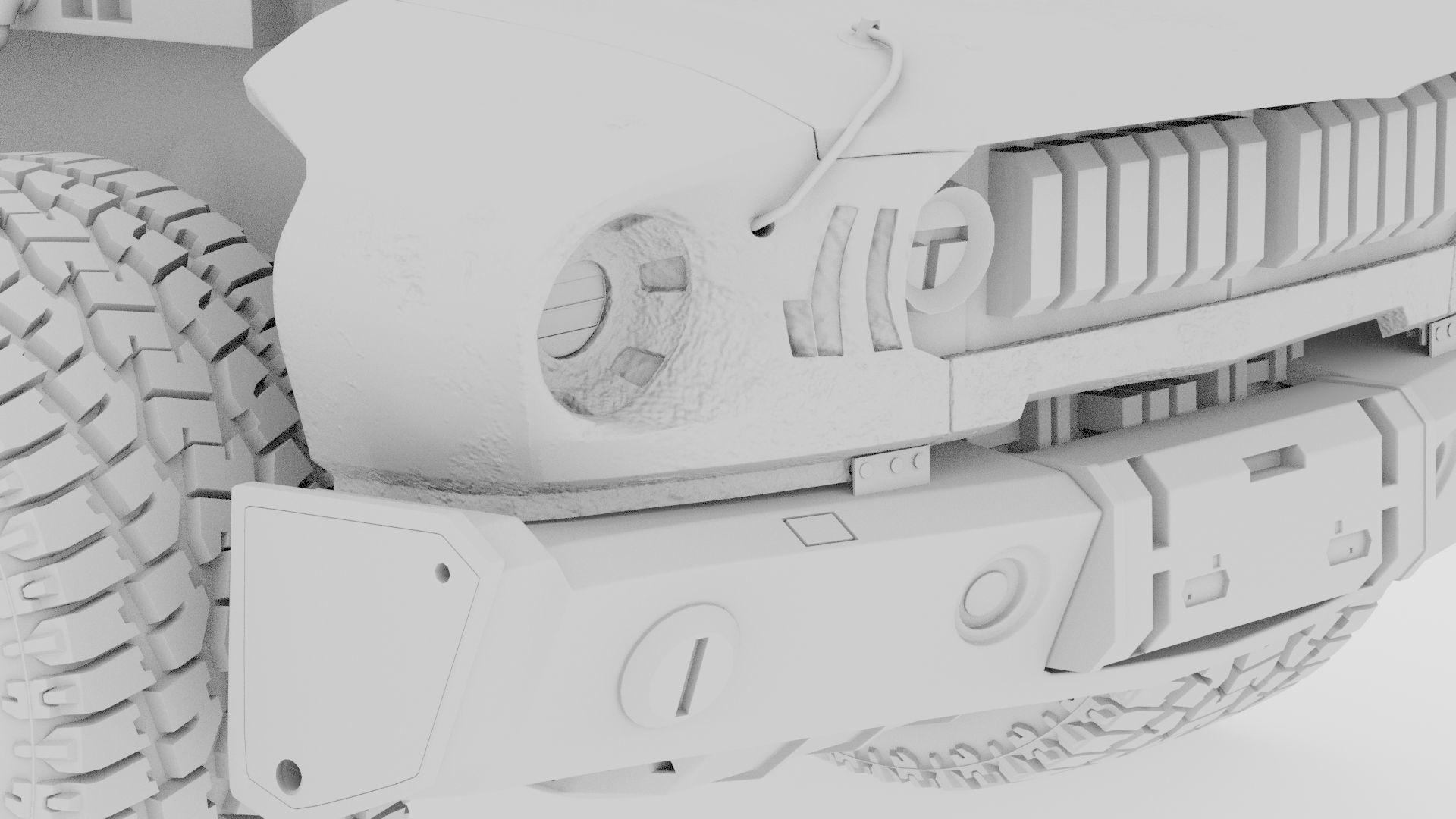 CYBERPUNK MUSTANG 3d model Low-poly 3D model_44