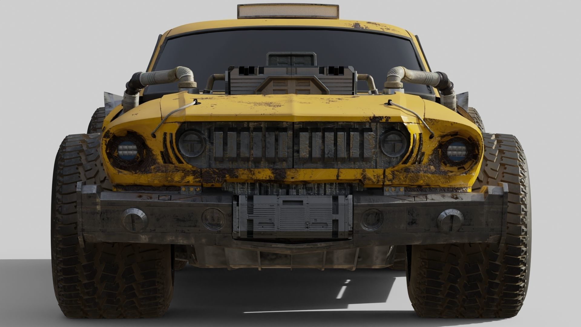 CYBERPUNK MUSTANG 3d model Low-poly 3D model_18