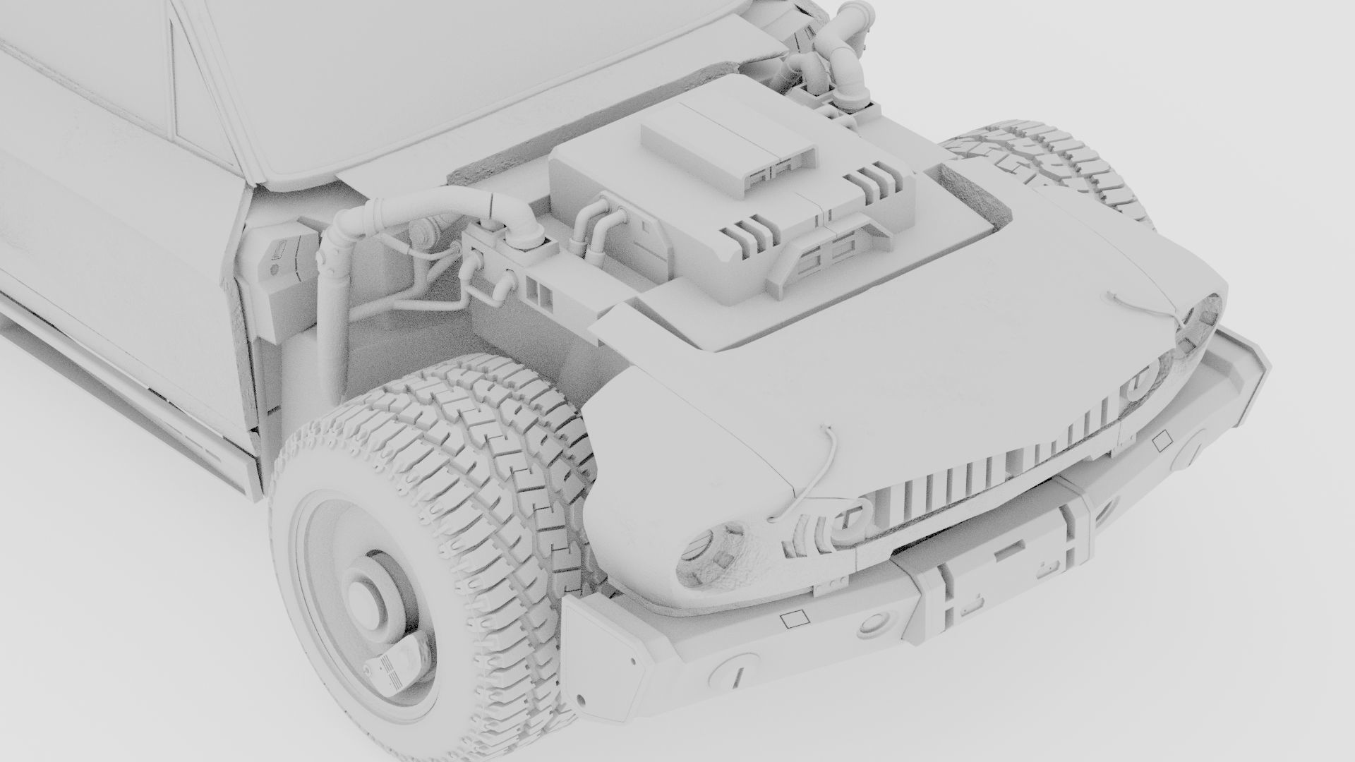 CYBERPUNK MUSTANG 3d model Low-poly 3D model_39