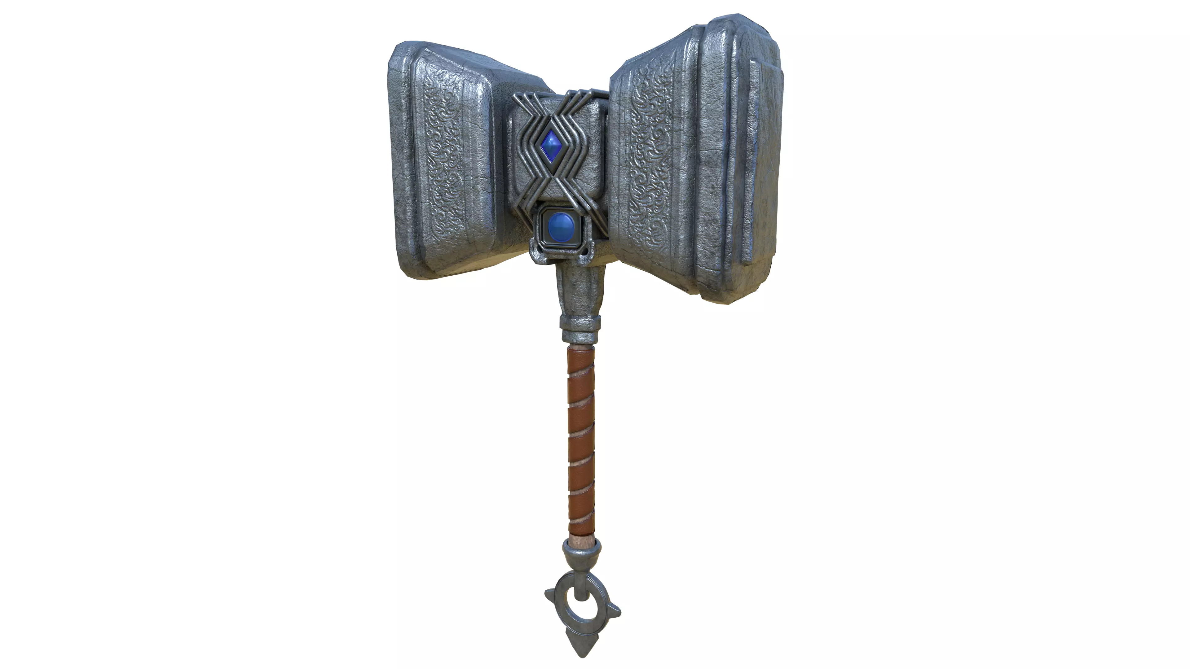 Hammer Low-poly 3D model_0