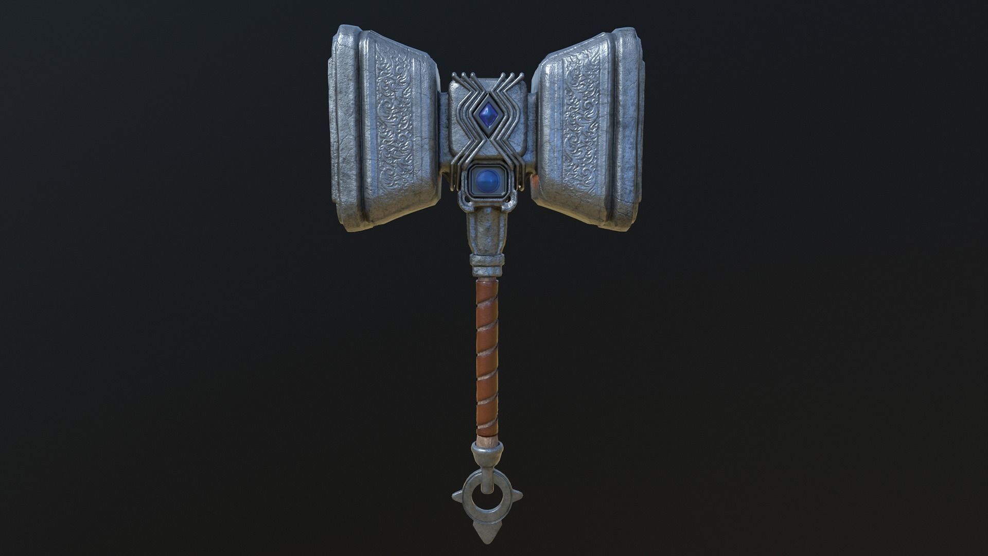 Hammer Low-poly 3D model_8