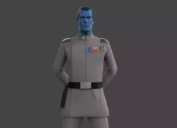 Grand Admiral Thrawn Figure 3D print model