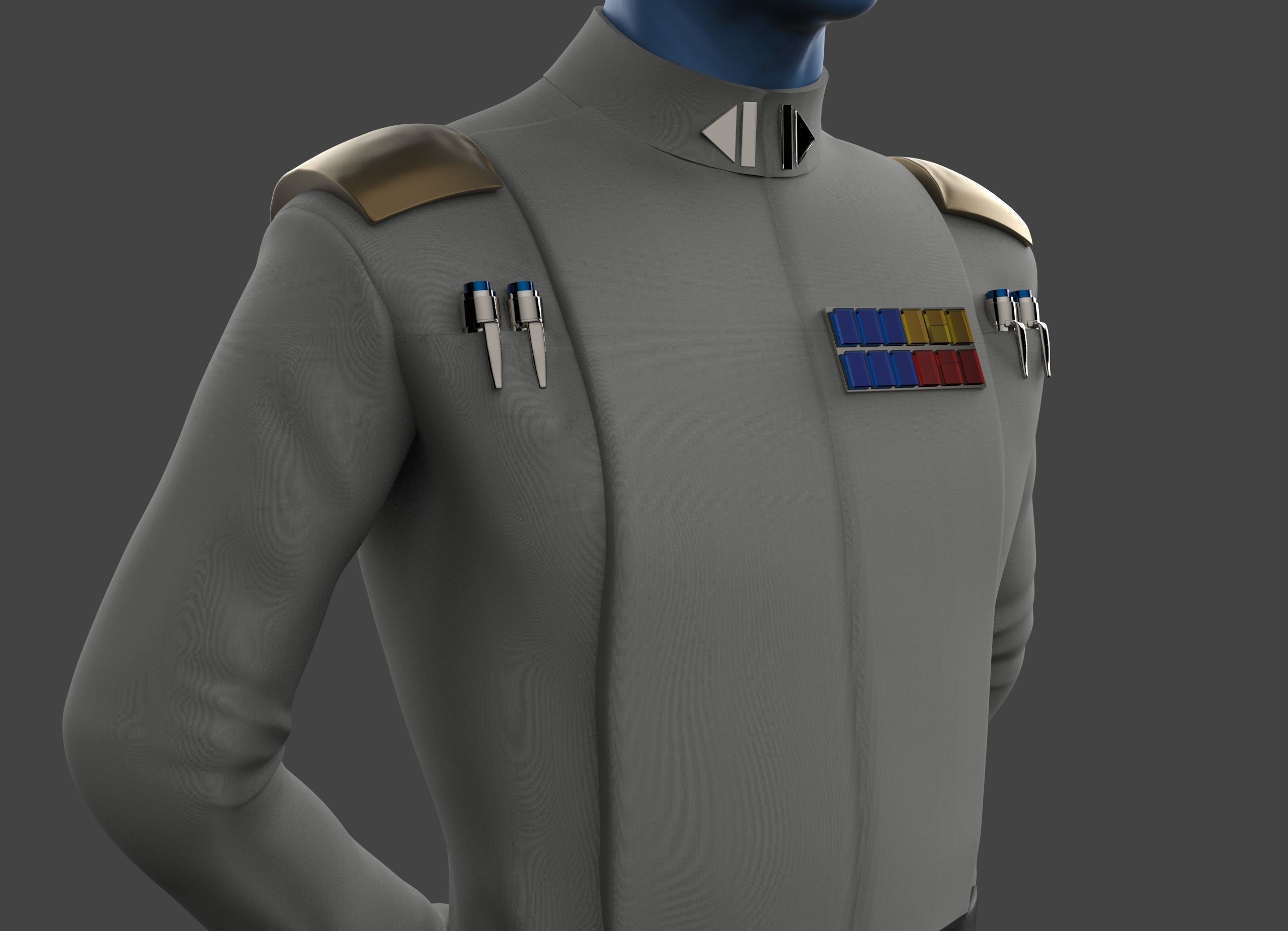 Grand Admiral Thrawn Figure 3D print model_6