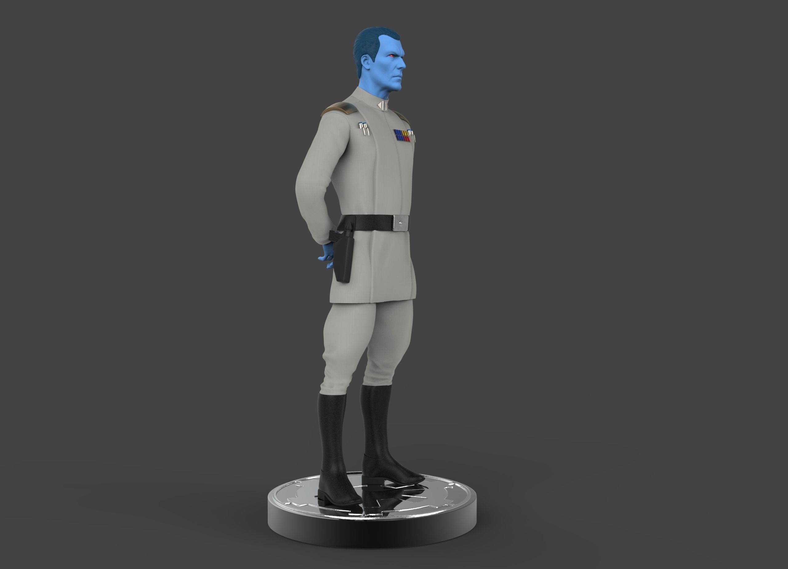Grand Admiral Thrawn Figure 3D print model_3