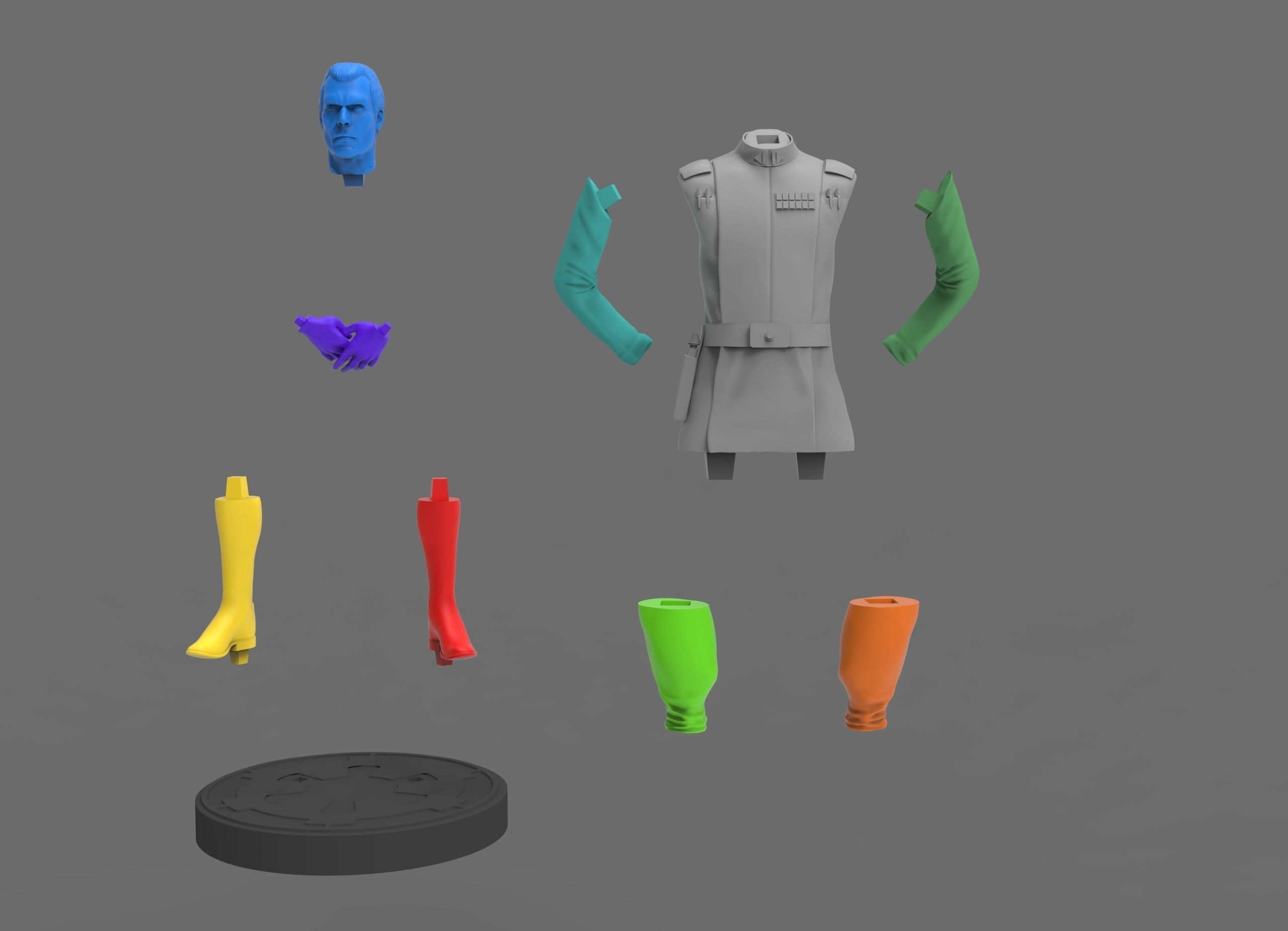 Grand Admiral Thrawn Figure 3D print model_16