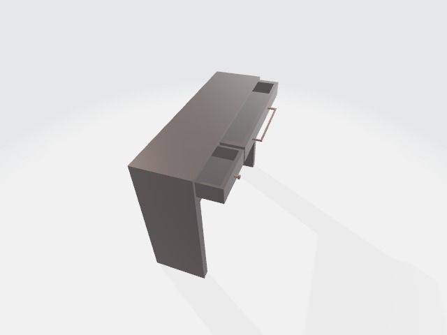 3d wodden tabel 3D model_1