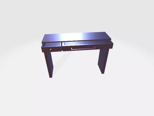 3d wodden tabel 3D model_0