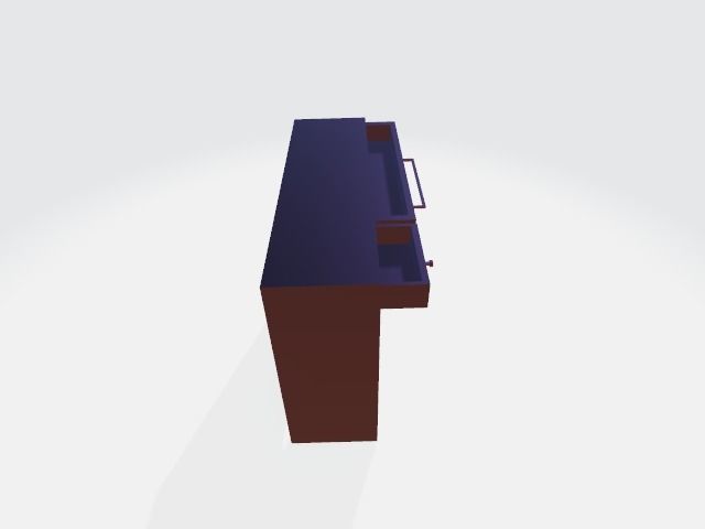 3d wodden tabel 3D model_3