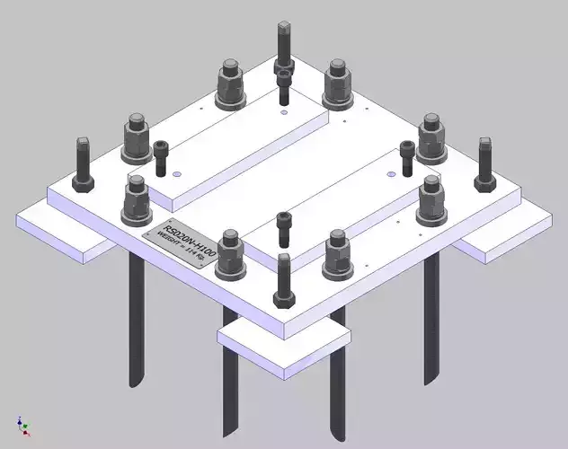 26383-ROBOT BASE RS020N-100 3D model