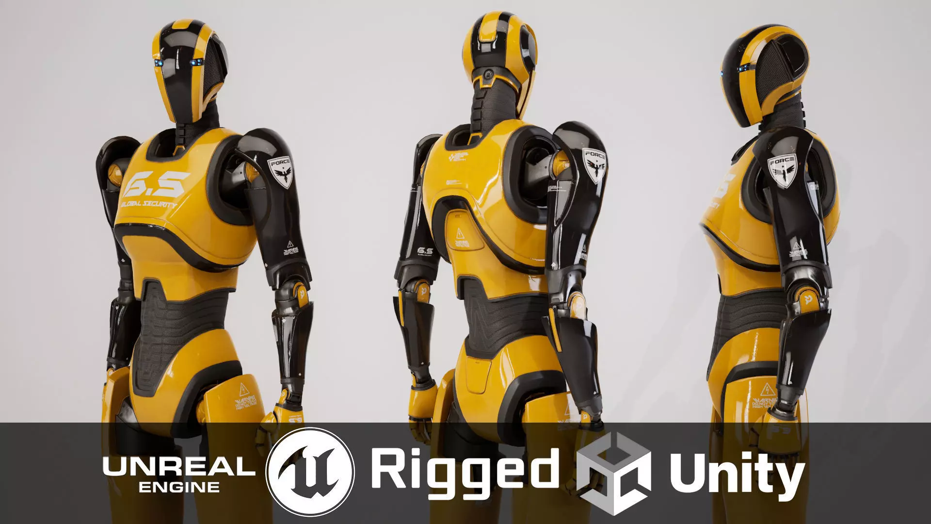 Robot 13 Low-poly 3D model_0