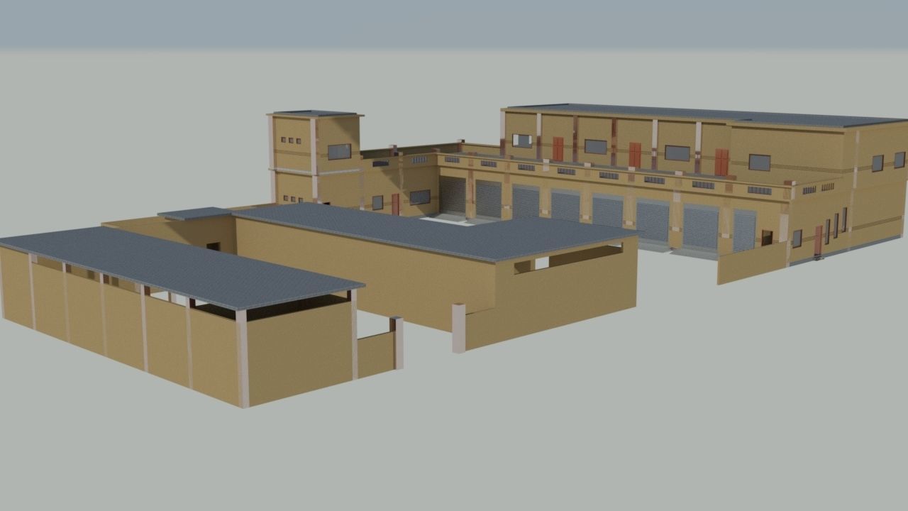 Vehicle Maintenance Workshop 3D model | CGTrader