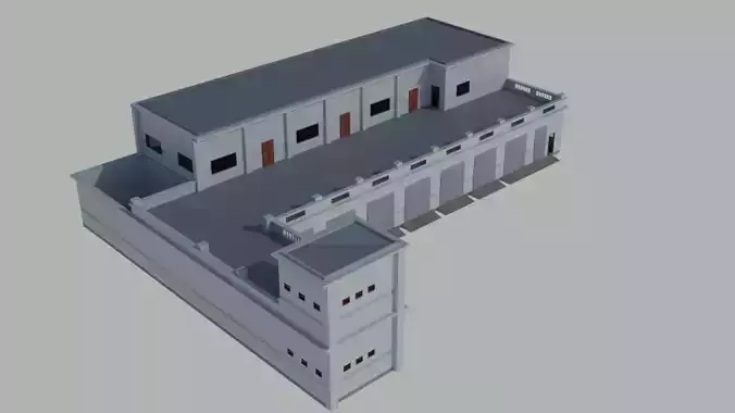 Vehicle Maintenance Workshop  3D model