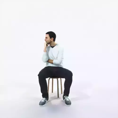 Jest 05D Listening Sitting Casual Man