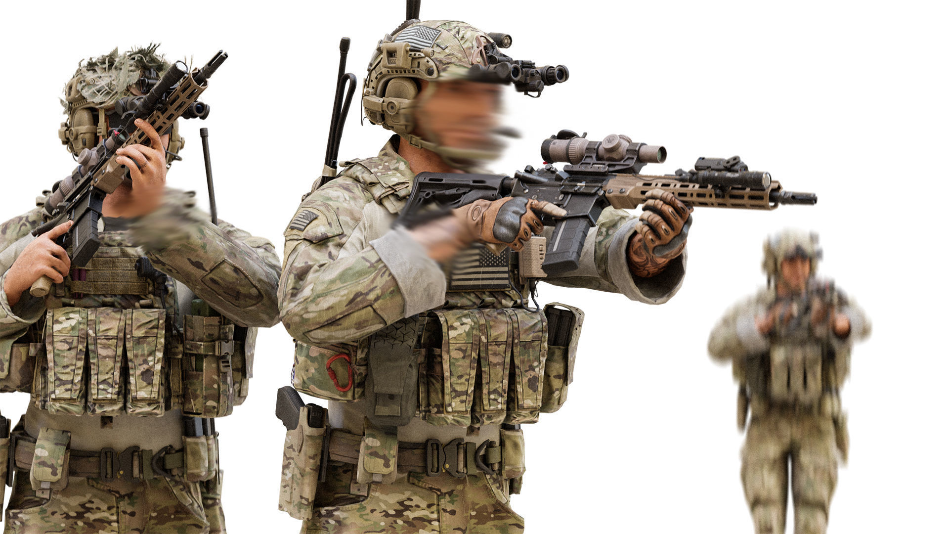 GAME READY RIGGED WESTERN SPECIAL OPERATIONS CHARACTER V2 Low-poly 3D model_6