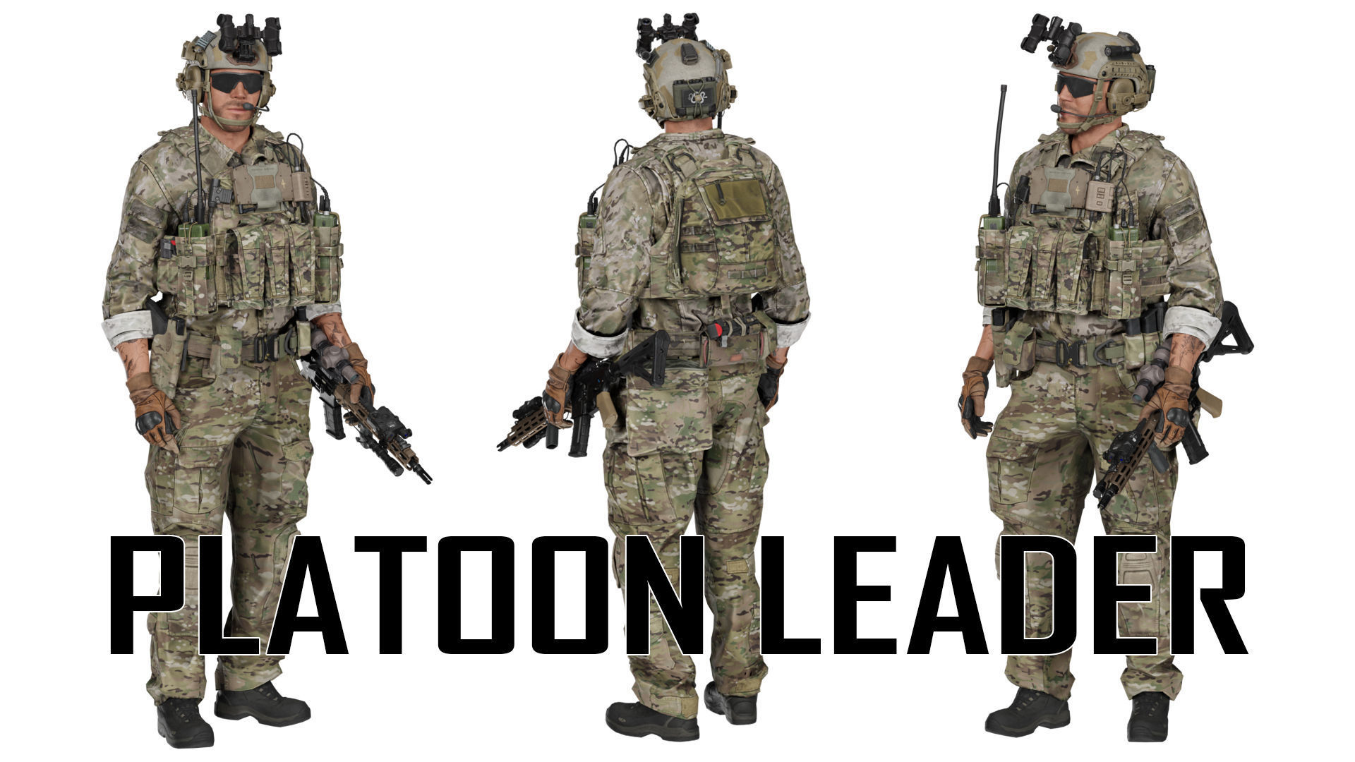 GAME READY RIGGED WESTERN SPECIAL OPERATIONS CHARACTER V2 Low-poly 3D model_8