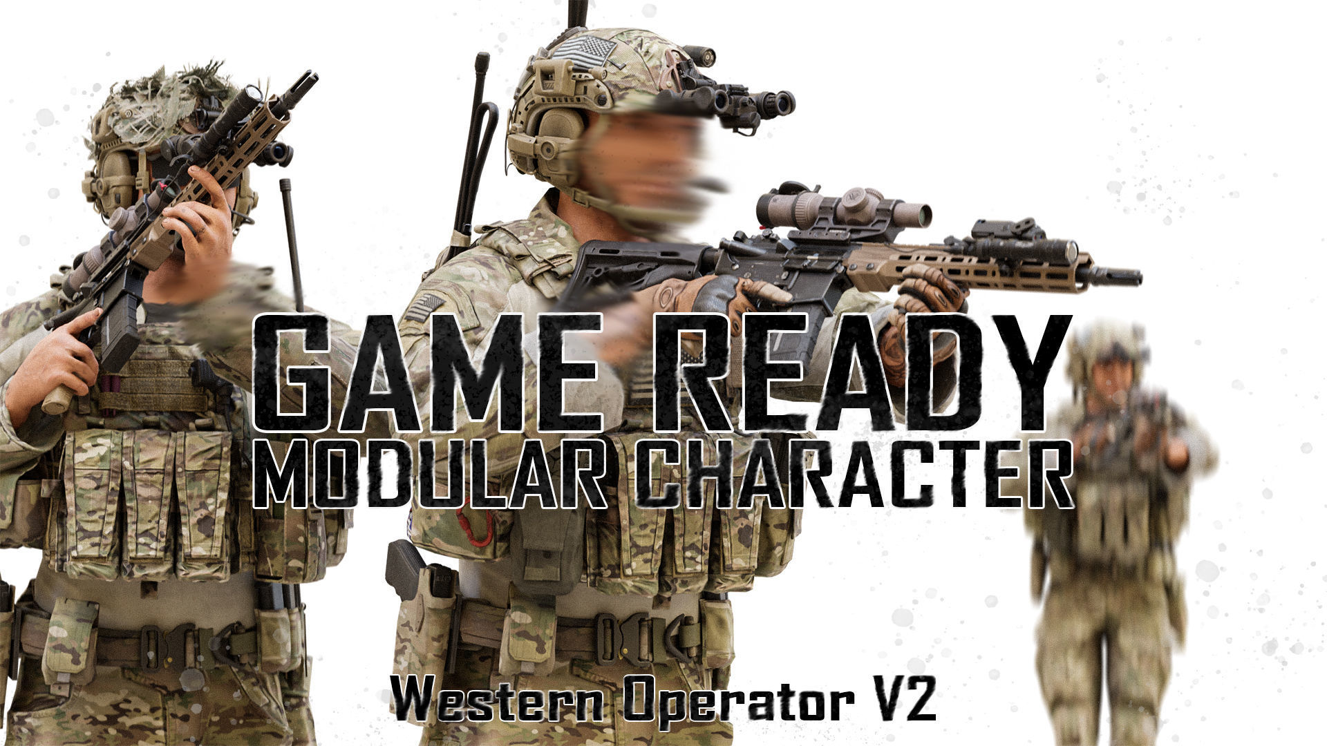GAME READY RIGGED WESTERN SPECIAL OPERATIONS CHARACTER V2 Low-poly 3D model_0