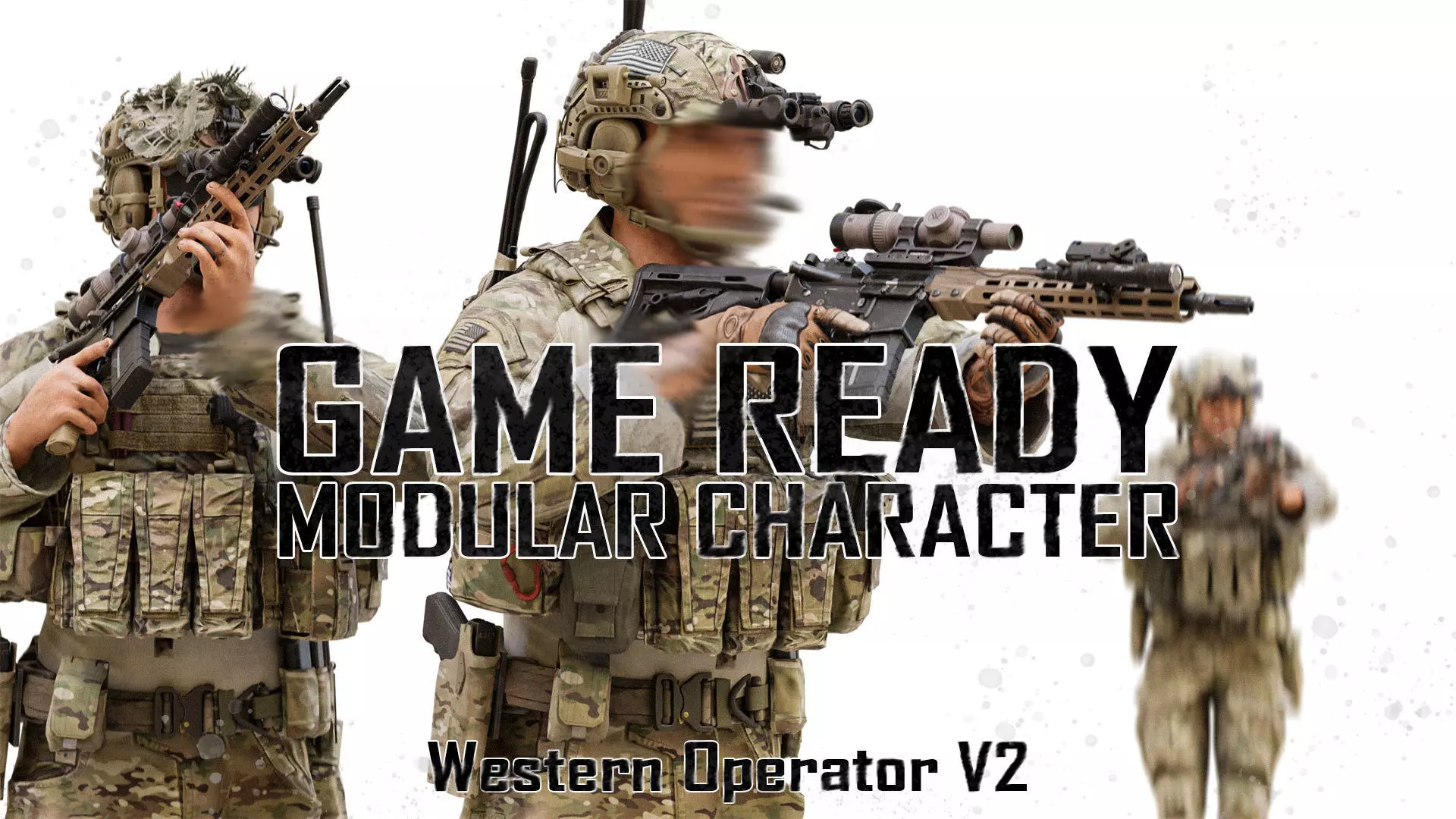 GAME READY RIGGED WESTERN SPECIAL OPERATIONS CHARACTER V2 Low-poly 3D model_0