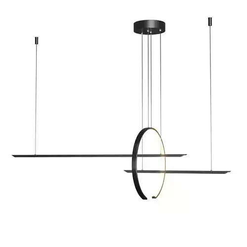 IN OUT lamp Low-poly 3D model