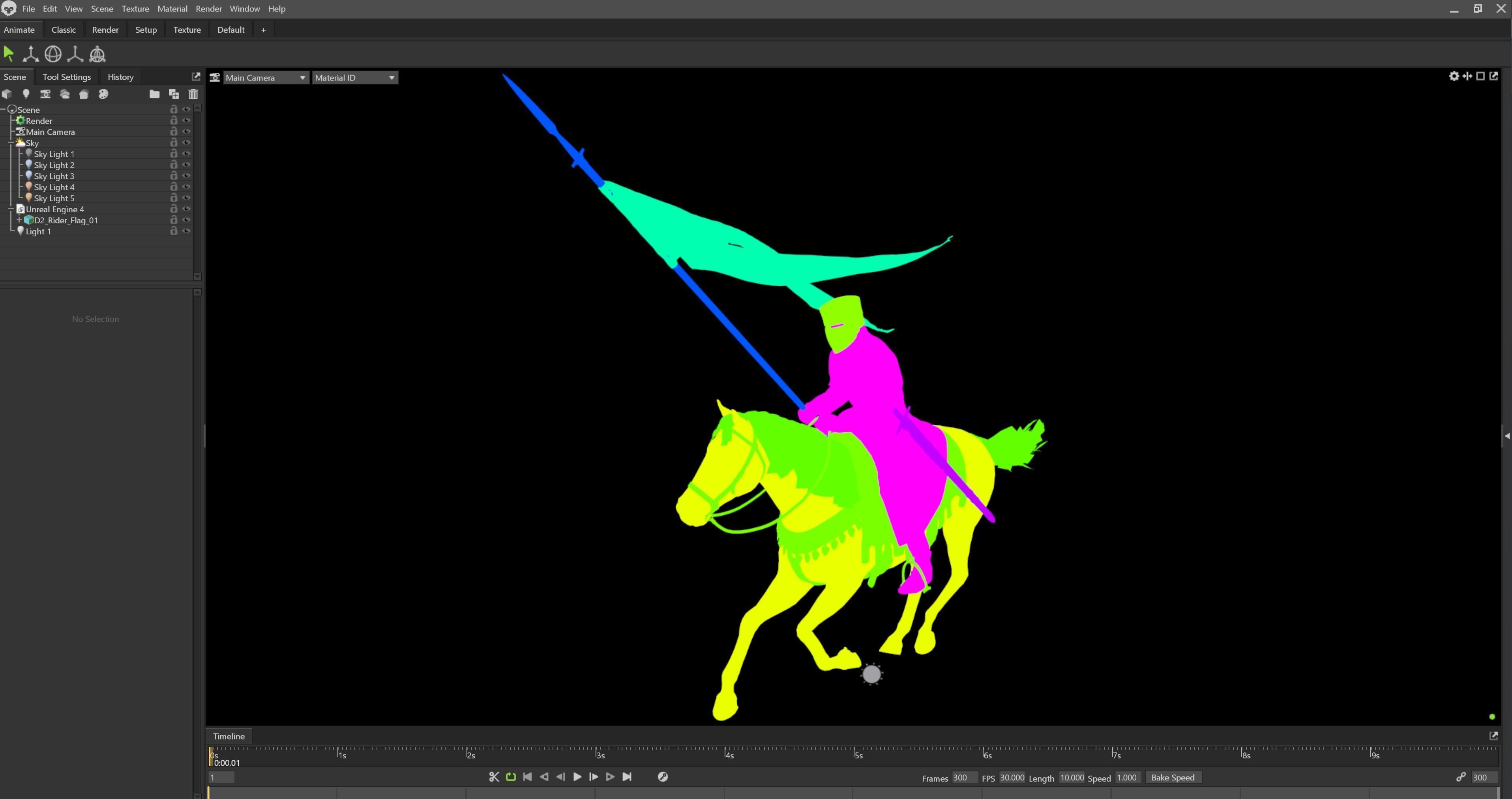 Champion of Chivalry The Marble Knight Low-poly 3D model_14