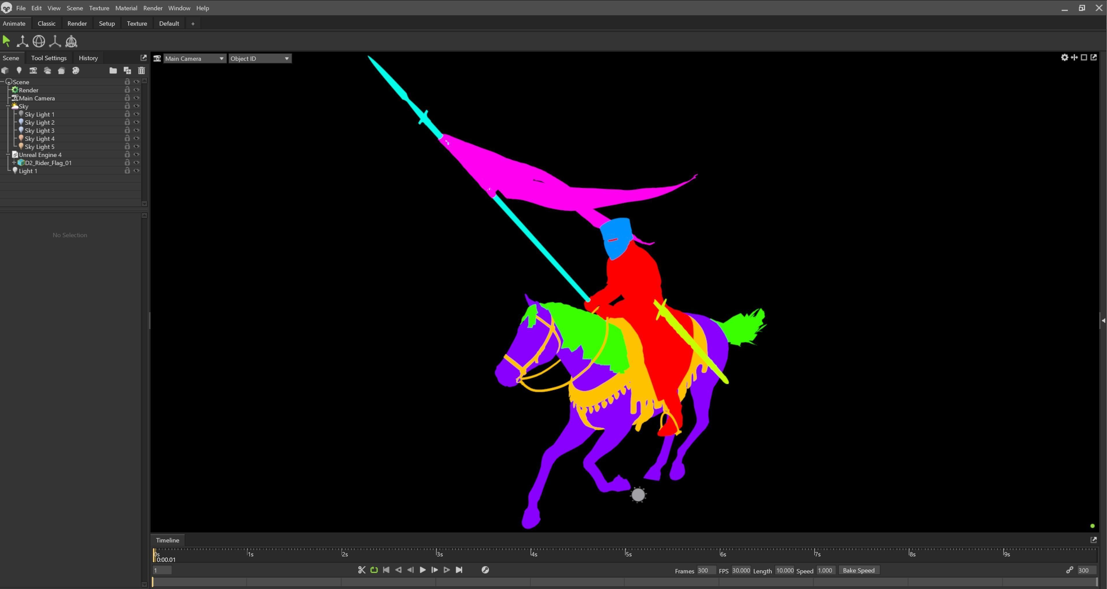 Champion of Chivalry The Marble Knight Low-poly 3D model_13