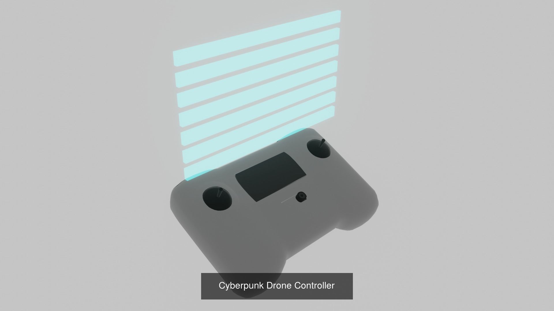 Cyberpunk Drone and Controller Bundle 3D Model Collection_1