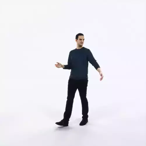 Jest 14H Explaining Couple walking Casual Man