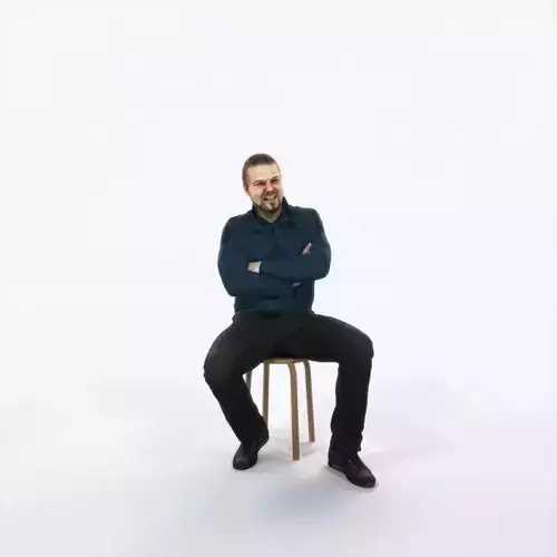 Keen 05F Listening Sitting Casual Man