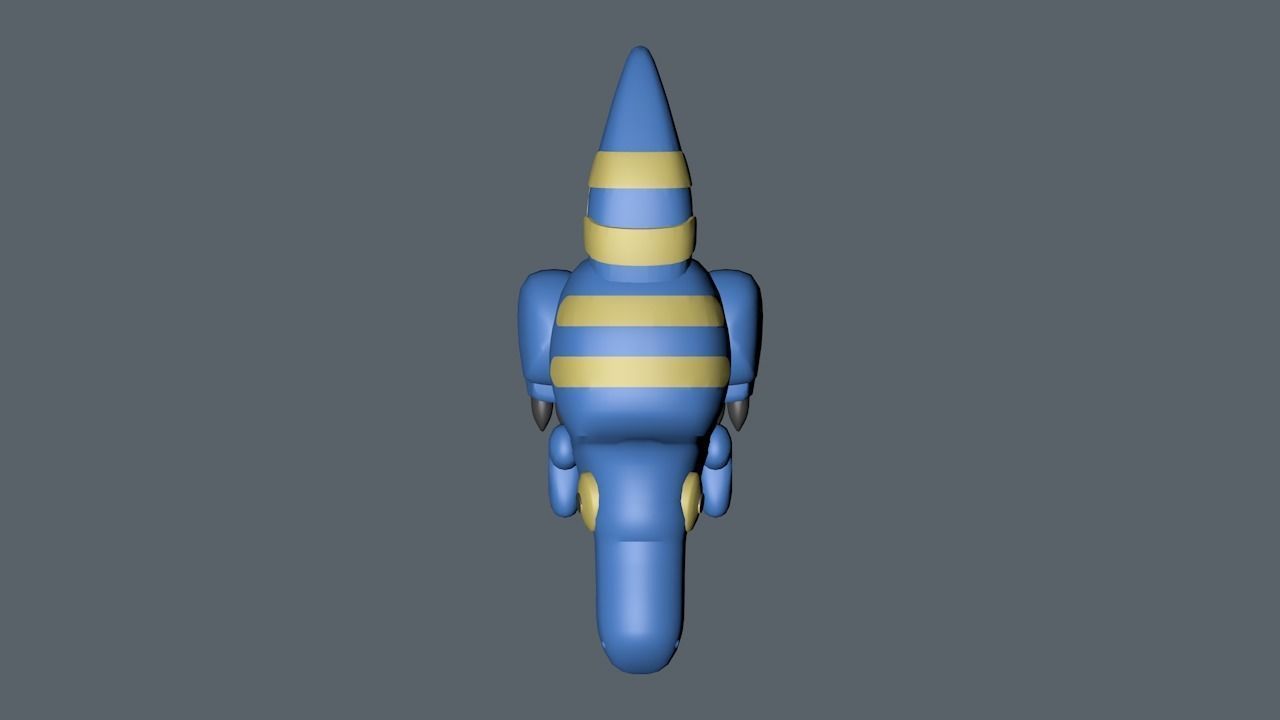 Bluey Velociwaptor Toy Low-poly 3D model_6