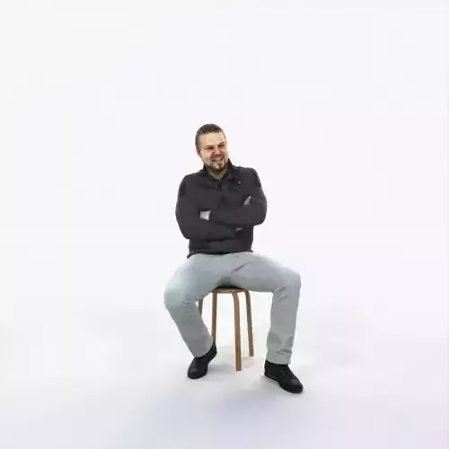 Keen 05D Listening Sitting Casual Man