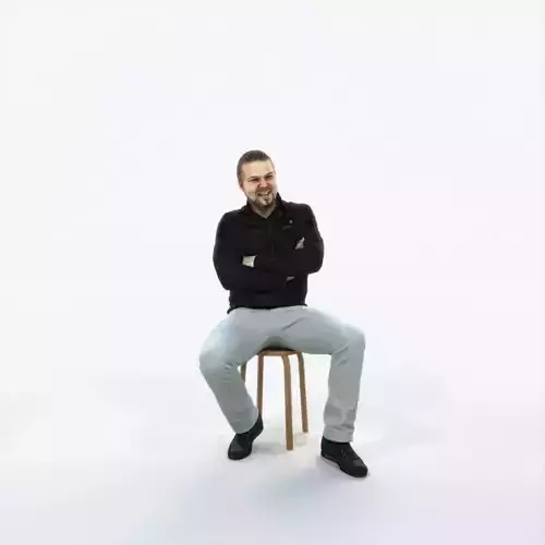 Keen 05C Listening Sitting Casual Man