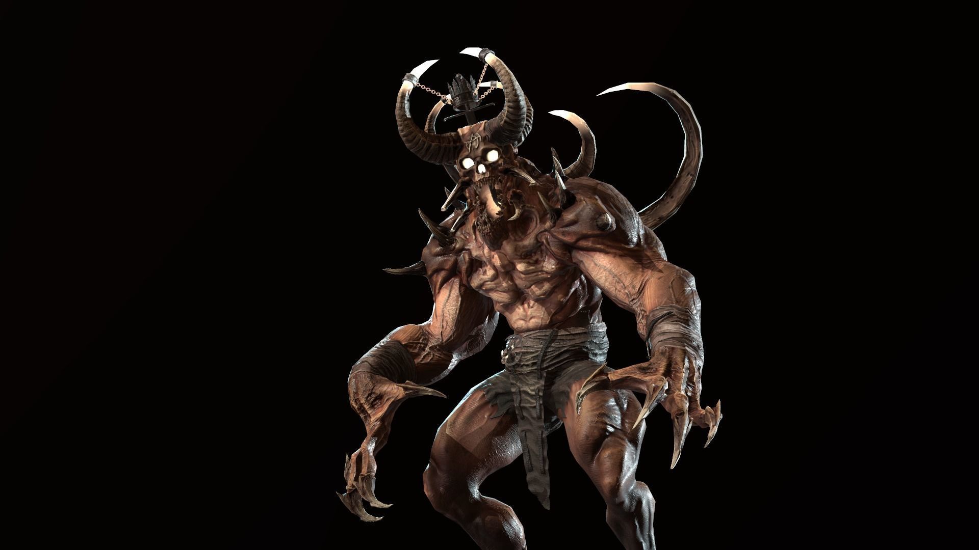 Demon High 3d Print Ready 3D print model_28