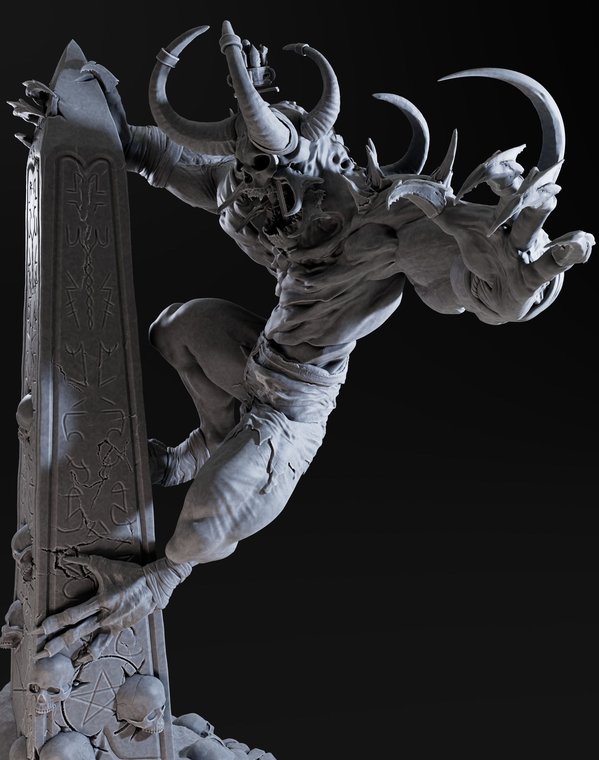 Demon High 3d Print Ready 3D print model_21