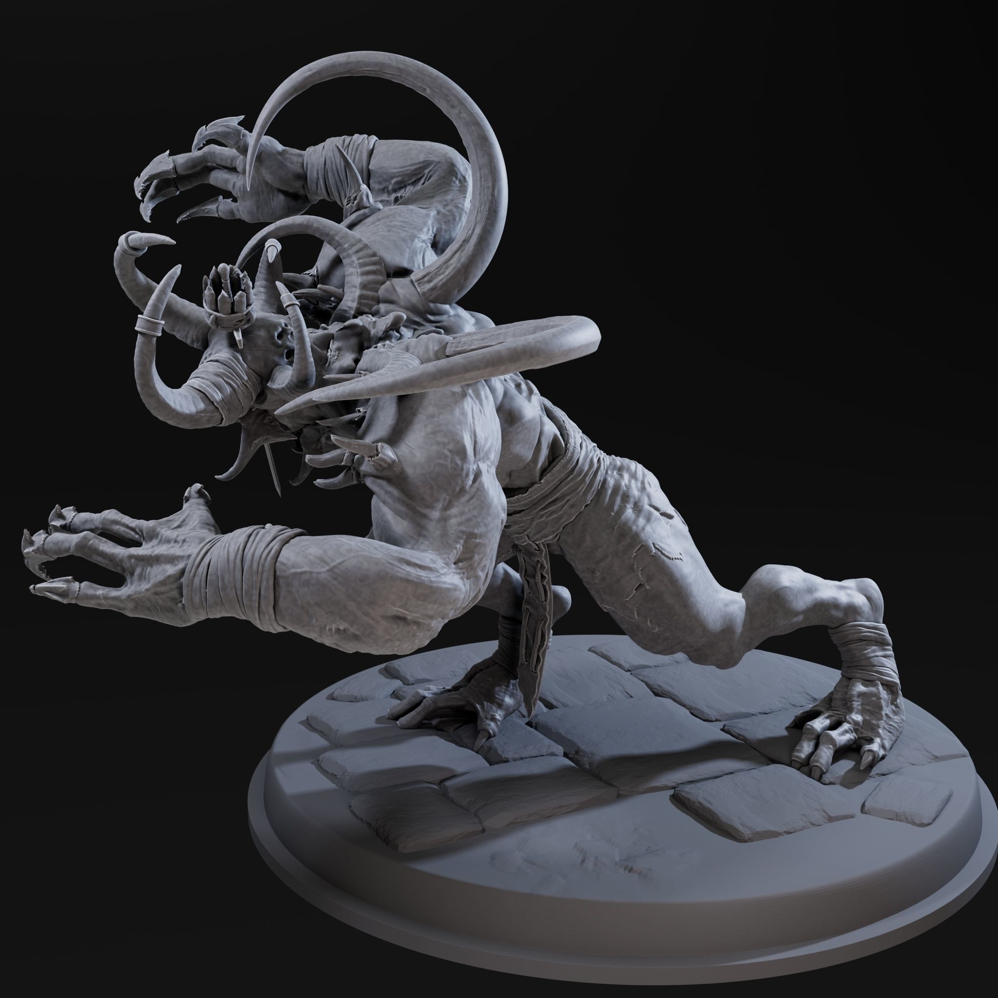 Demon High 3d Print Ready 3D print model_5