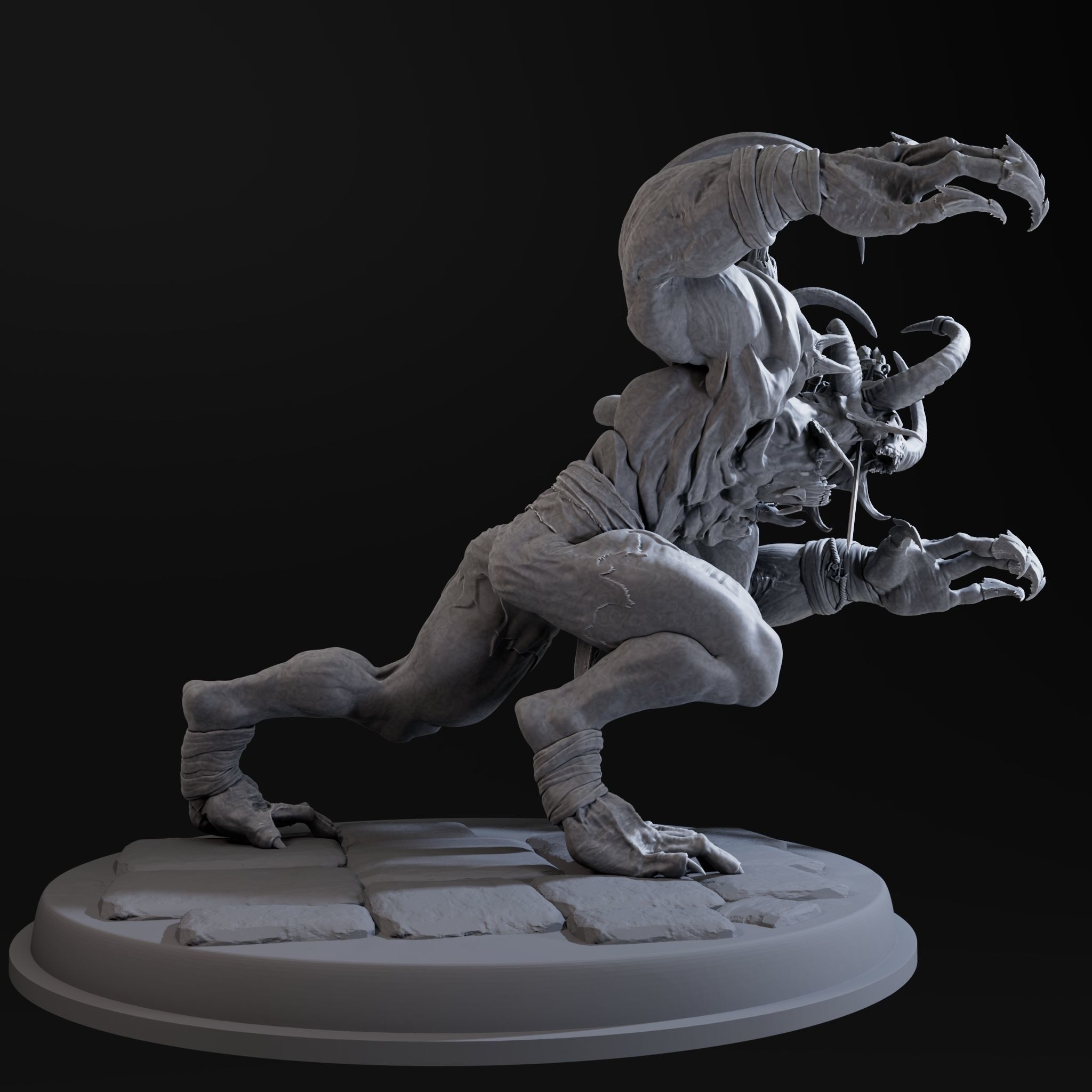 Demon High 3d Print Ready 3D print model_17
