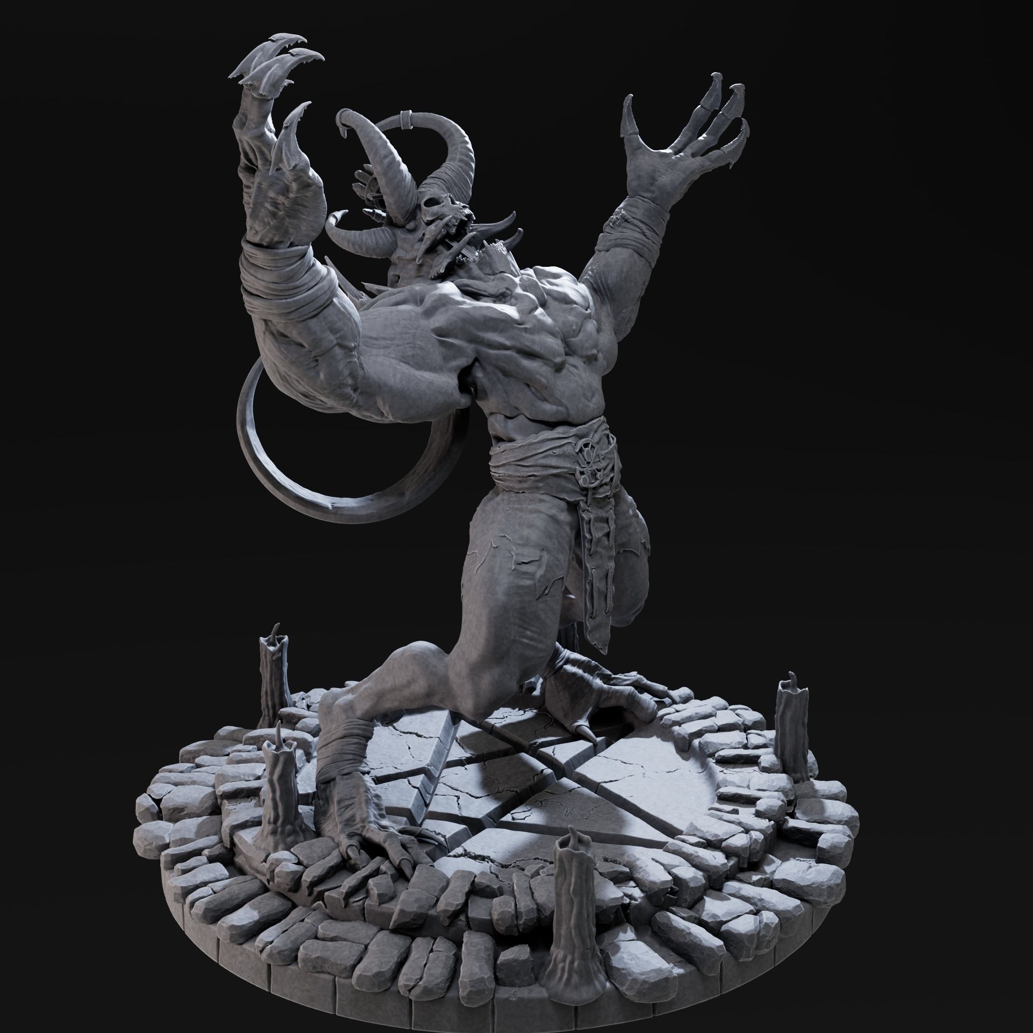 Demon High 3d Print Ready 3D print model_18